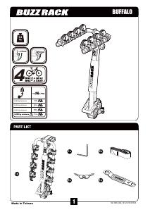 Manual de uso Buzz Rack Buffalo Porta bicicleta