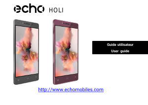 Mode d’emploi Echo Holi Téléphone portable