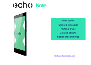 Manual de uso Echo Note Teléfono móvil