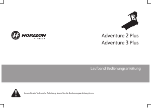 Bedienungsanleitung Horizon Fitness Adventure 2 Plus Laufband