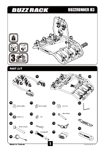 Manual de uso Buzz Rack Buzzrunner H3 Porta bicicleta