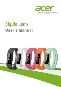 Manual Acer Liquid Leap Rastreador de atividade