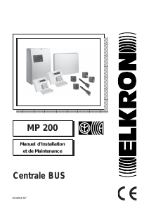 Mode d’emploi Elkron MP 200 Système d’alarme