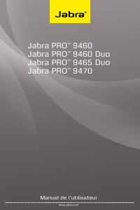 Mode d’emploi Jabra PRO 9460 Duo Headset