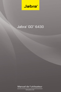 Mode d’emploi Jabra GO 6430 Headset