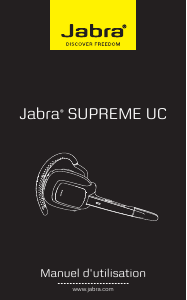 Mode d’emploi Jabra SUPREME UC Headset