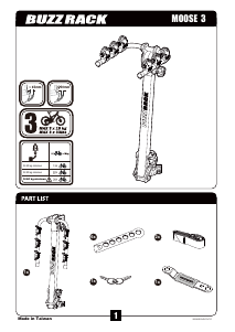 Manuale Buzz Rack Moose 3 Portabiciclette