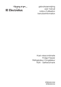 Handleiding Electrolux ERB36533X Koel-vries combinatie