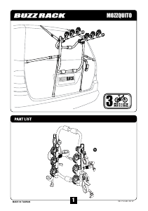 Manuale Buzz Rack Mozzquito Portabiciclette