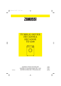 Manual de uso Zanussi TD 4100 Secadora