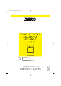 Manual de uso Zanussi TD 4212 Secadora