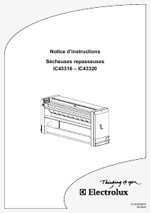 Mode d’emploi Electrolux IC43316 Appareil à repasser