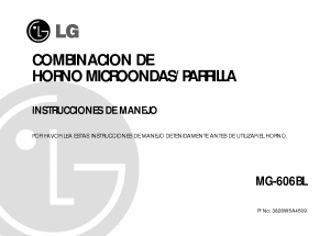 Manual de uso LG MG-606BL Microondas