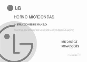Manual de uso LG MD-2653GT Microondas