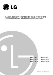 Manual de uso LG MG3929G Microondas