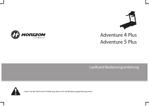 Bedienungsanleitung Horizon Fitness Adventure 4 Plus Laufband