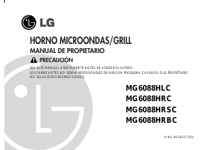 Manual de uso LG MG6088HLC Microondas