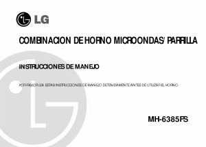 Manual de uso LG MH-6385FS Microondas