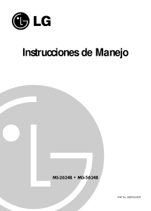 Manual de uso LG MG-5624B Microondas