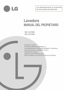Manual de uso LG WD-12275BD Lavadora
