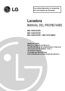 Manual de uso LG WD-10721MDX Lavadora