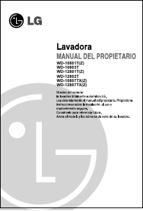 Manual de uso LG WD-12801TZ Lavadora