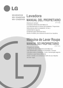 Manual de uso LG WD-1054FB Lavadora