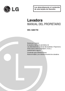 Manual de uso LG WS-12091TD Lavadora