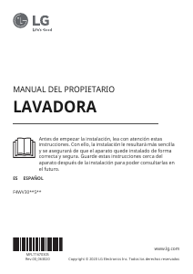 Manual de uso LG F4WV3008S6S Lavadora