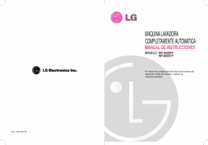 Manual de uso LG WF-603STP Lavadora