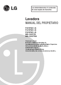 Manual de uso LG WD-12337TDX Lavadora