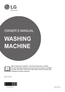 Manual LG WD-1410TS Washing Machine