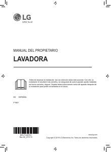 Manual de uso LG F4WN409N0 Lavadora