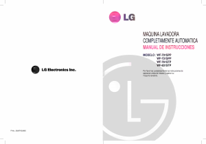 Manual de uso LG WF-761STP Lavadora
