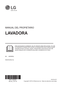 Manual de uso LG F4WV912P2 Lavadora