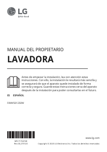 Manual de uso LG F4WV5012S0W Lavadora