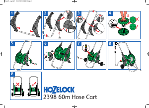 Manual Hozelock 2398 Tambur pentru furtun de grădina