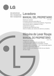 Manual de uso LG WD-1254FB Lavadora