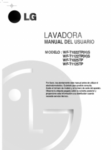 Manual de uso LG WF-T1022TPS Lavadora