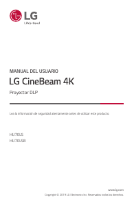 Manual de uso LG HU70LSB CineBeam 4K Proyector