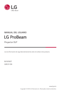 Manual de uso LG BU50NST ProBeam Proyector