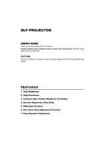 Manual LG RD-JT40 Projector