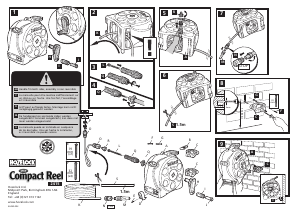 Manual Hozelock 2415 2n1 Compact Reel Tambur pentru furtun de grădina