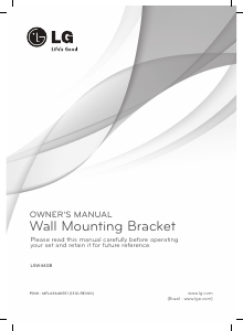 Manual LG LSW440B Wall Mount