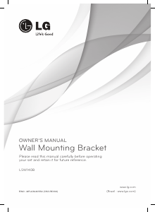 Manual LG LSW140B Wall Mount