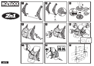 Manual Hozelock 2475 2n1 Tambur pentru furtun de grădina