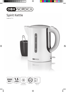 Manual OBH Nordica 6411 Spirit Kettle