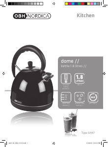 Manual OBH Nordica 6447 Dome Kettle