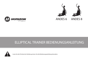 Bedienungsanleitung Horizon Fitness Andes 6 Crosstrainer