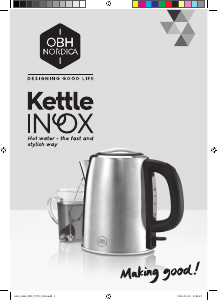 Manual OBH Nordica 6462 Inox Kettle